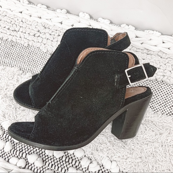 Frye Courtney Sling Bootie Glove Peep Toe Block - Picture 1 of 14